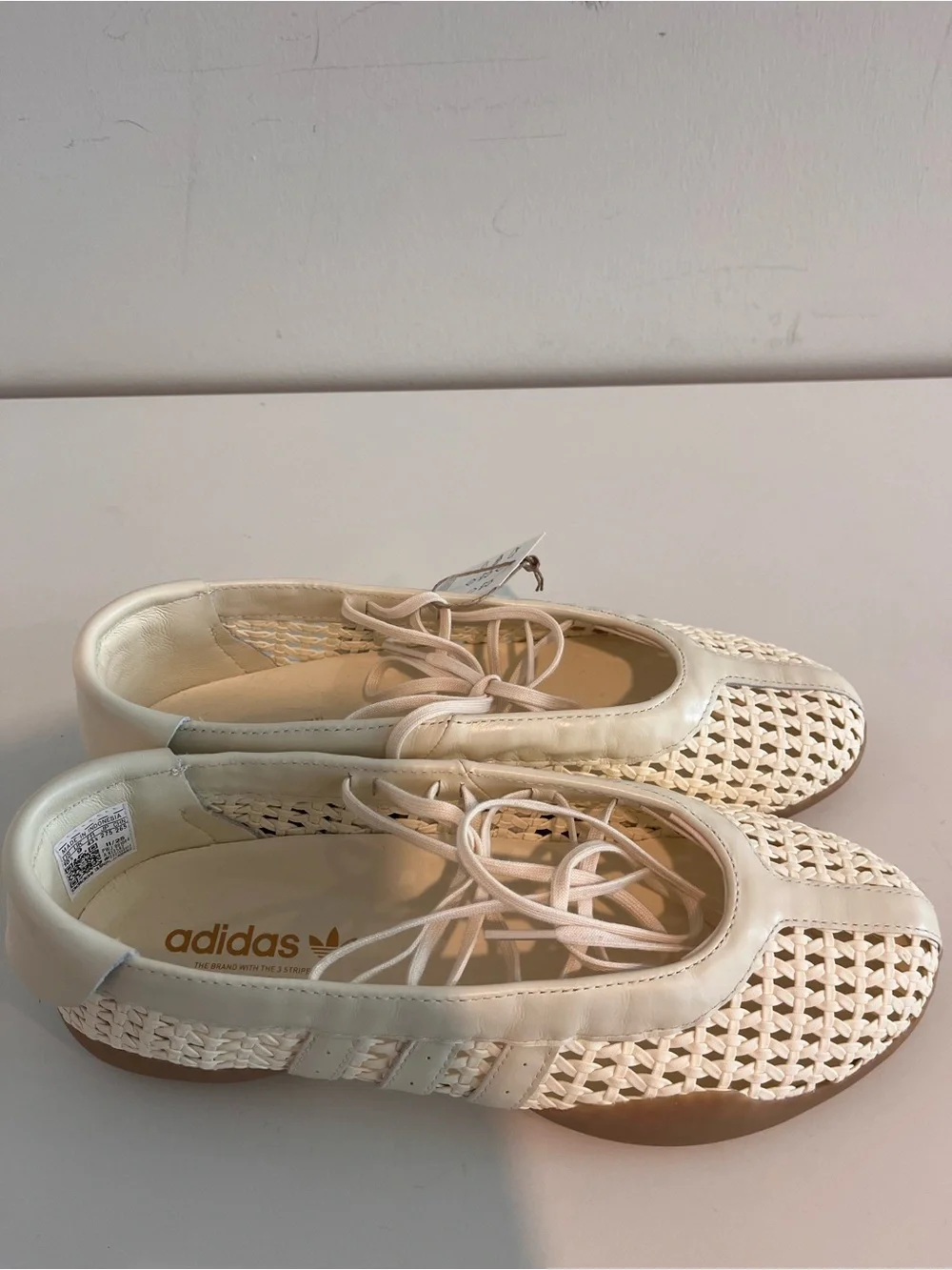 NWT / adidas Women’s Taekwondo Cream Woven Ballet Flats